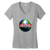 the world is always spinnin Women's V-Neck T-Shirt