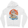 japanese world Zipper Hoodie