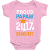 Class of 2017 Proud Papaw Graduation Baby Onesie
