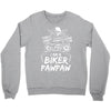 You Cant Scare Me I am Biker Pawpaw Crewneck Sweatshirt