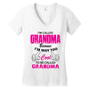 I&rsquo;m Called Grandma Because I&rsquo;m Way Too Cool To Be Called Grandma Women's V-Neck T-Shirt