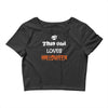 this girl loves halloween Crop Top