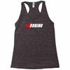 boring (nascar) Racerback Tank