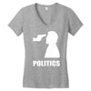 politics Women's V-Neck T-Shirt