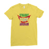 straight outta arkham Ladies Fitted T-Shirt