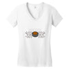 hockey mom rhinestone Women's V-Neck T-Shirt