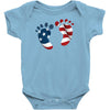 4th of July Baby Foot Baby Bodysuit