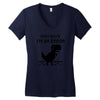 mom says Women's V-Neck T-Shirt