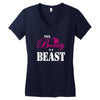 This Beauty Is A Beast Women's V-Neck T-Shirt