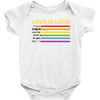 lightsaber rainbow Baby Bodysuit