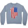 sa distress flag cool american Crewneck Sweatshirt