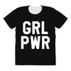 girl power white logo All Over Women's T-shirt