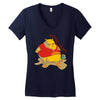 winnie le porc Women's V-Neck T-Shirt