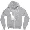 whippet .. Zipper Hoodie