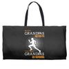 the best grandpas go running Weekender Totes