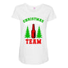 christmas drinking team Maternity Scoop Neck T-shirt