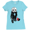 creepy doll trick or treat Ladies Fitted T-Shirt