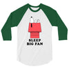 Sleep Big Fan 3/4 Sleeve Shirt