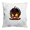pumpkitten Throw Pillow