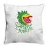 feed me Throw Pillow