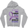 supporting the fighter, admiring the survivors, honoring the taken Zipper Hoodie