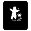 bear grills bbq funny Mousepad