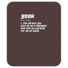 definition of a geek Mousepad