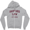 harvard law just kidding   funny Zipper Hoodie