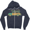 surf car Zipper Hoodie