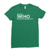 doctor who m.d   vintage retro tv show fan dr Ladies Fitted T-Shirt