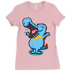 blue crocodile! Ladies Fitted T-Shirt