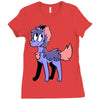 yorkie palette custom Ladies Fitted T-Shirt