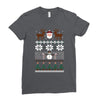 ugly christmas sweater Ladies Fitted T-Shirt