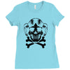 space princess skull Ladies Fitted T-Shirt