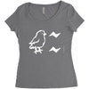 chicken say ciit cit Women's Triblend Scoop T-shirt