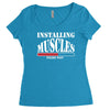 men's funny Women's Triblend Scoop T-shirt