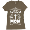 I Am One Blessed Mom Ladies Fitted T-Shirt