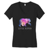 Little Dipper with Galaxy Women's V-Neck T-Shirt