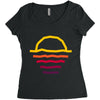 sunset line Women's Triblend Scoop T-shirt