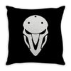 minimalist reaper mask Throw Pillow