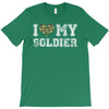i love my soldier regular camouflage T-Shirt