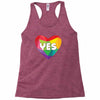 Yes Lgbt Heart Racerback Tank