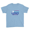 i Stopped Playing Fortnite To Be Here Youth Tee
