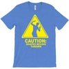 caution shapes being thrown printed T-Shirt