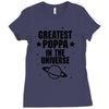 Greatest Poppa In The Universe Ladies Fitted T-Shirt