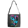 panda rider Adjustable Strap Totes