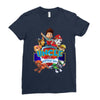 paw patrol birthday boy uncle Ladies Fitted T-Shirt