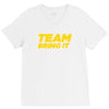 team bring it boots to asses the rock V-Neck Tee