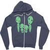 kodama family ghibli Zipper Hoodie