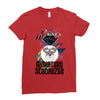 who loves miniatur schnauzer Ladies Fitted T-Shirt